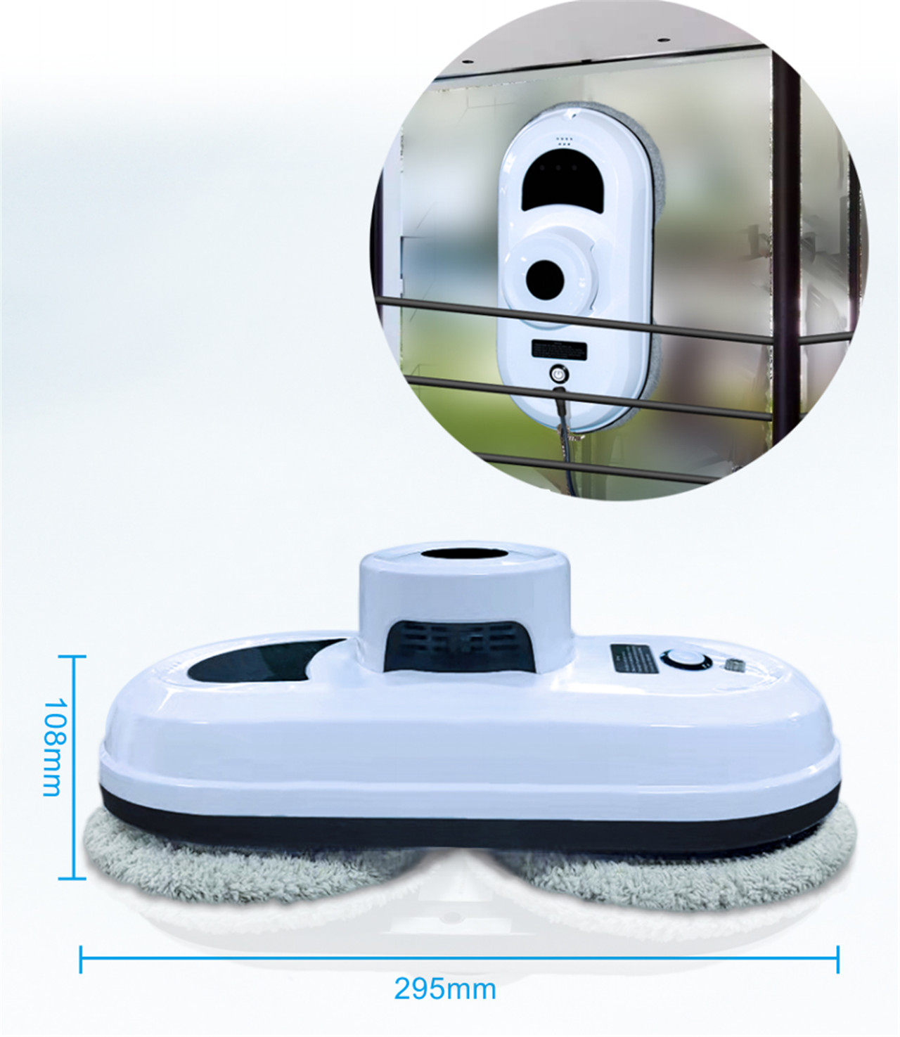 Автоматичний робот для миття скла та вікон з дистанційним керуванням Panavox HCR-01A (11)